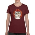 thumbnail image 1 of Angry Cat T-Shirt Women -Kayomi Harai Designs, Female 5X-Large, 1 of 4