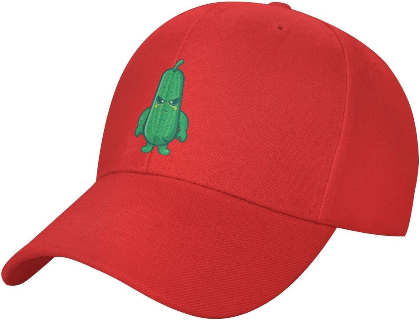 Angry Cucumber Baseball Cap Adjustable for Men Women Hat Truck Driver ...
