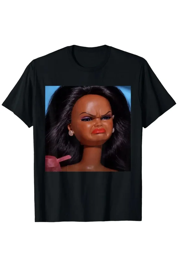 Angry Disgusted Black Doll Face Meme Reaction Meme Funny T-Shirt
