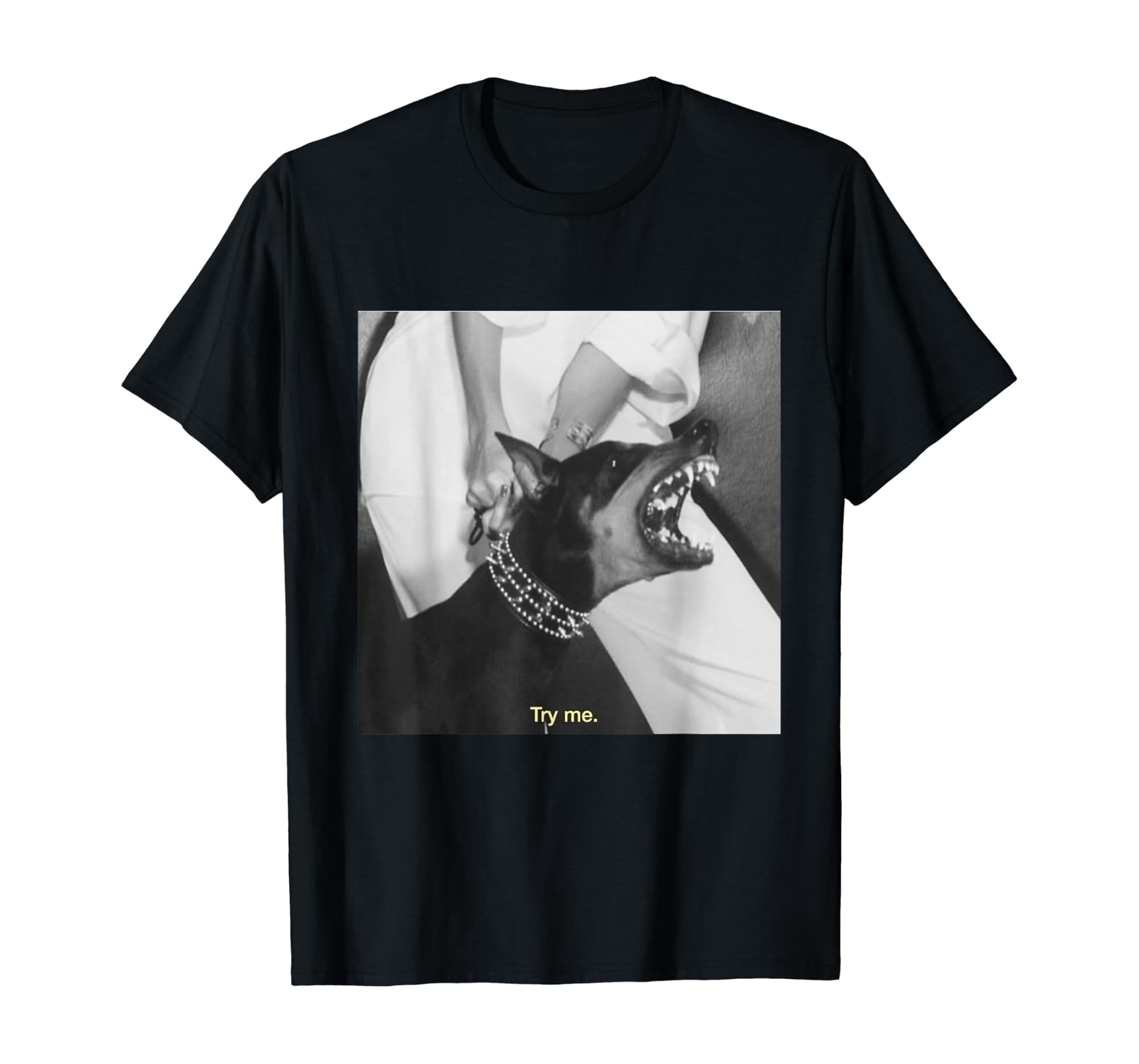 Angry Doberman Try Me T-Shirt - Walmart.com