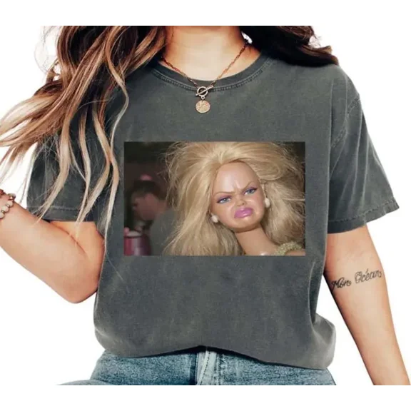 Angry Doll Unhinged Funny Meme T Shirt Doll Face Meme