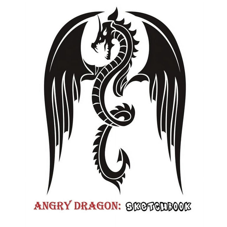 Angry Dragon: Sketchbook: 8x10 (Paperback)