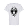 thumbnail image 1 of Angry Evil Lion Head T-Shirt Men -Image by Shutterstock, Male Large, 1 of 2