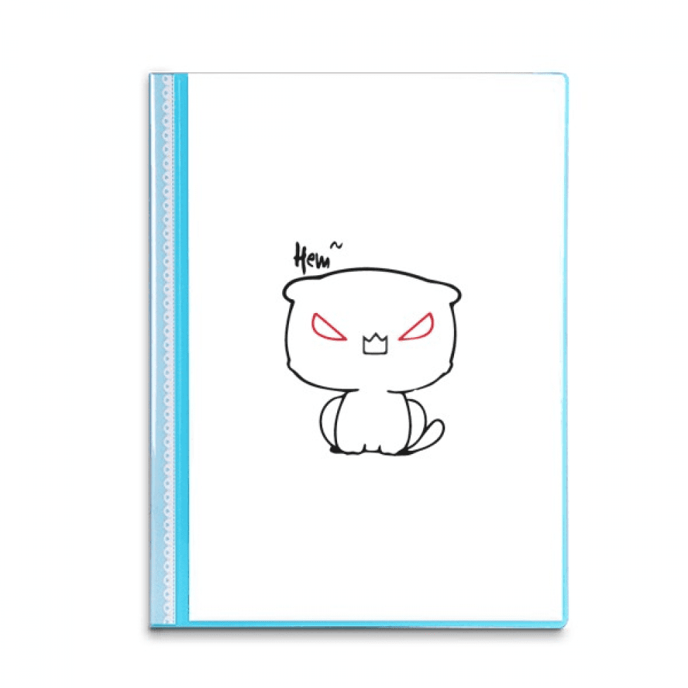 Angry Expression Stickers Book Sheet Protectors Portfolio Binder Folder