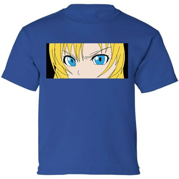 Angry Eyes Anime T-Shirt Kids Tees Movies - XS S M L XL Graphic Tee - Animation Fans Humor Shirt Short Sleeve Gift Boys Girls