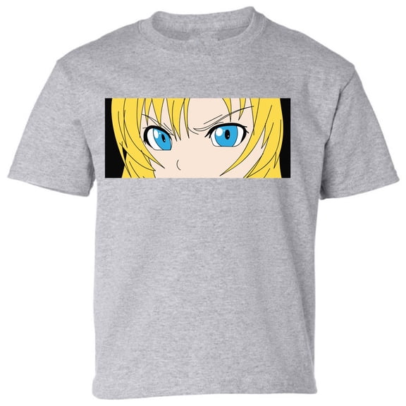 Angry Eyes Anime T-Shirt Kids Tees Movies - XS S M L XL Graphic Tee - Animation Fans Humor Shirt Short Sleeve Gift Boys Girls