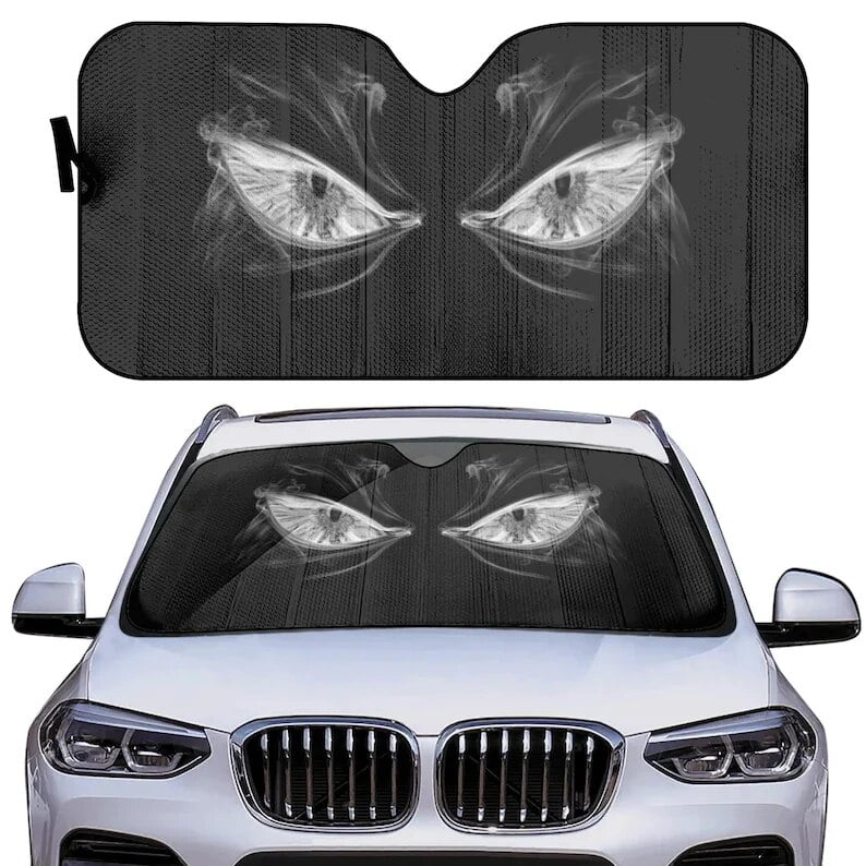 Angry Eyes Car Auto Sun Shade Car Windshield Sunshade Accesorios Para