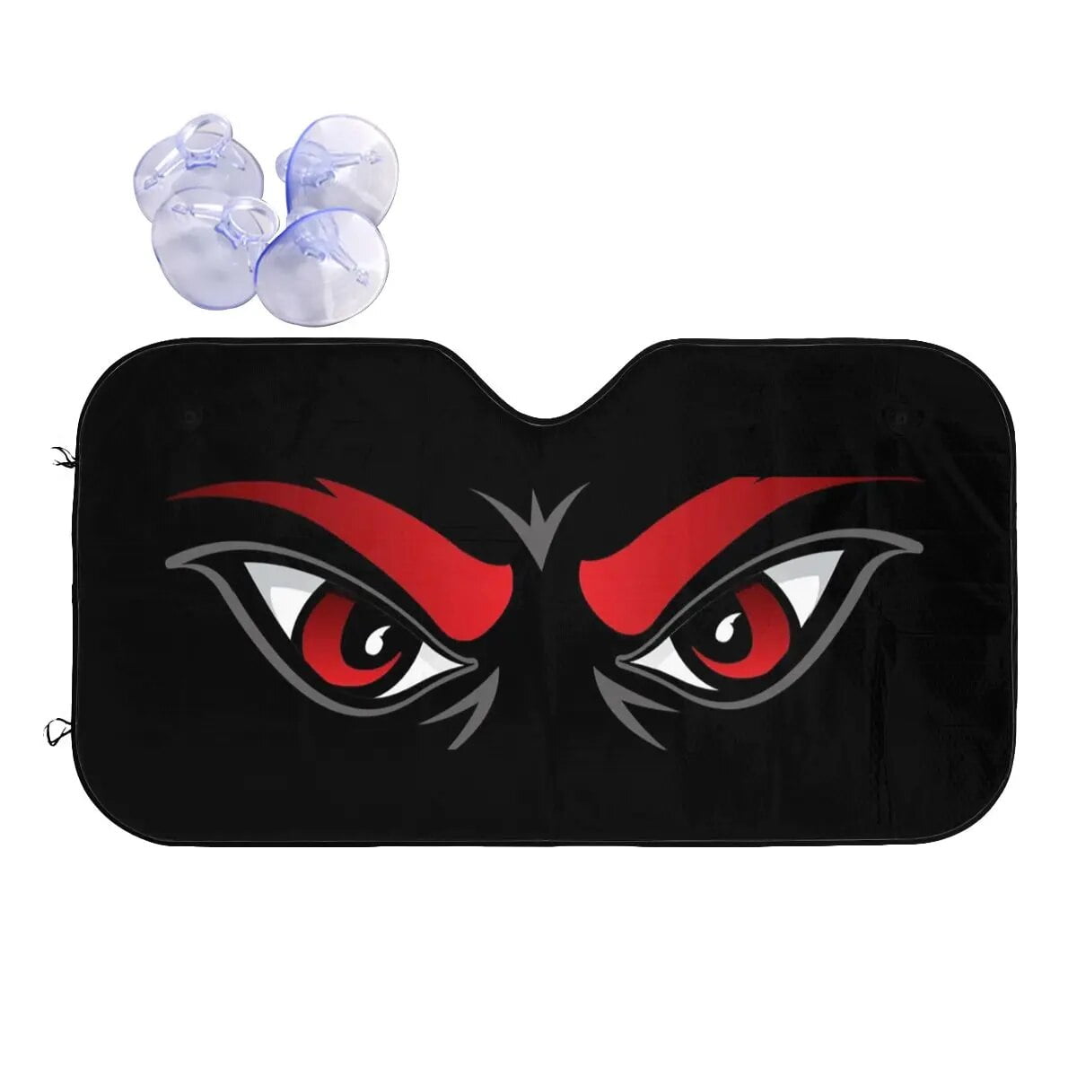 Angry Eyes Windshield Sunshade Cartoon Personality Cover Front Block