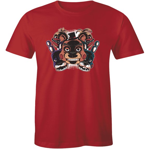 Angry Face Dogs Comics Print Short Sleeve Tee Crew Neck Men'S T-Shirt
