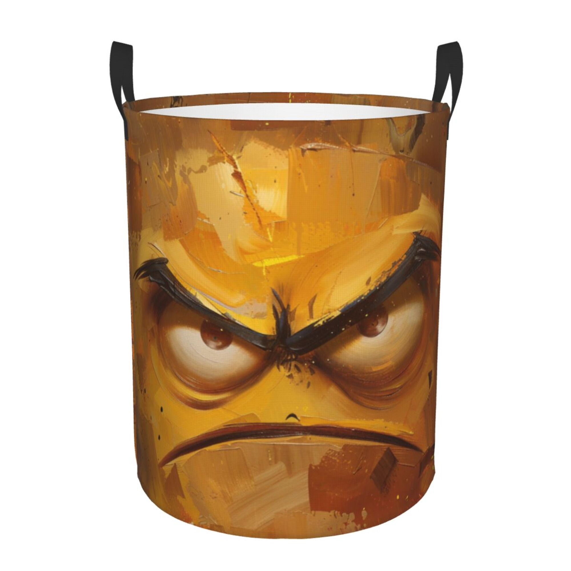 Angry Face Laundry Hamper Medium Storage Basket/Toy Organizer/Dirty ...