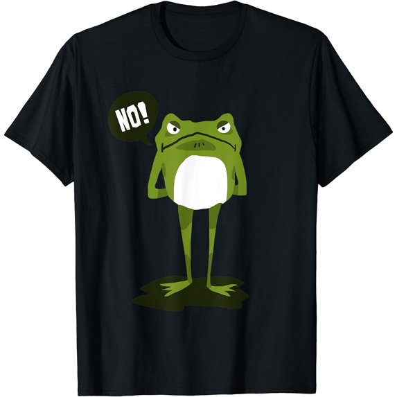 Angry Frog says No Shirt T-Shirt - Walmart.com