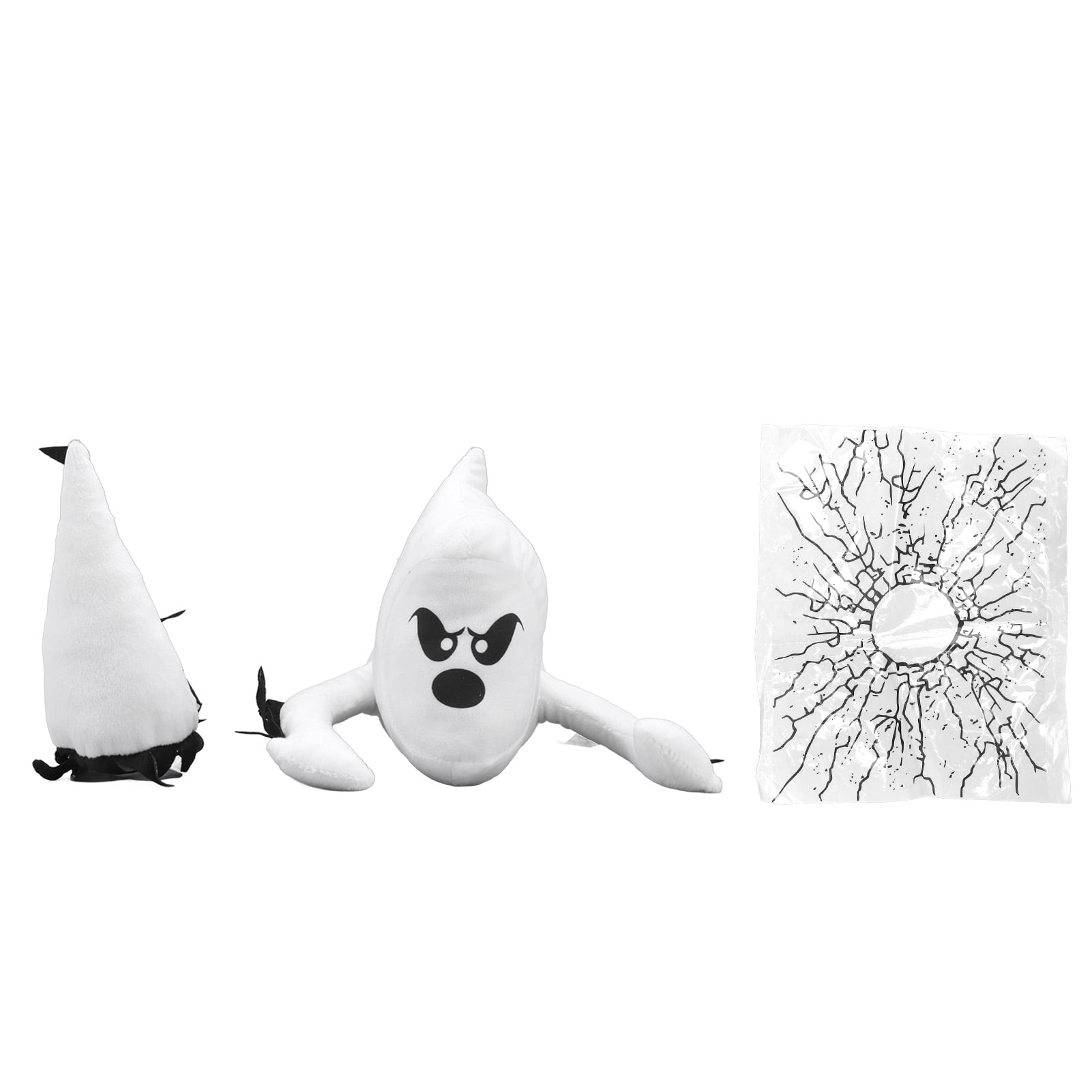 Angry Ghost Plush Toys Crashing Ghosts Halloween Broken Window Ghost for Indoor Outdoor Party