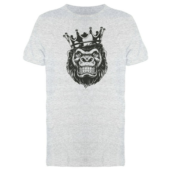 Angry Gorilla King T-Shirt Men -Image by Shutterstock, Male XX-Large