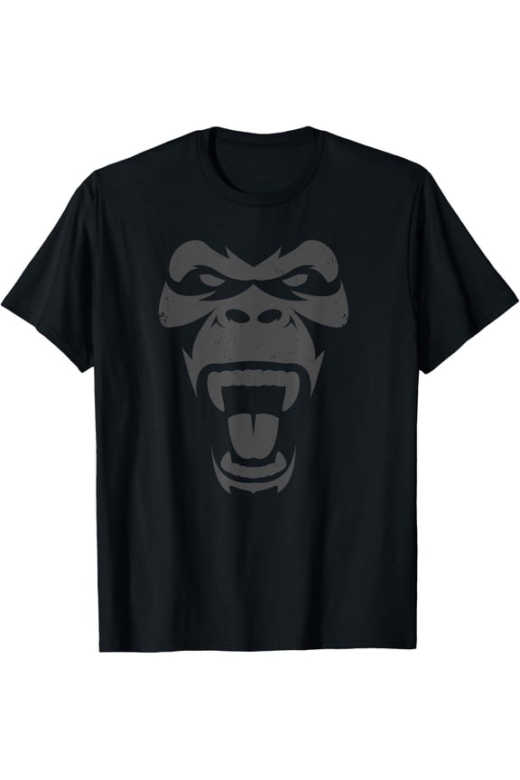 Angry Gorilla Shirt Angry Silverback Gorilla Great Ape T-Shirt