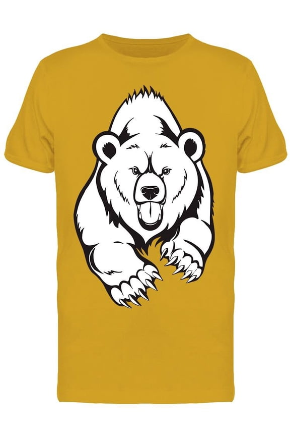 Angry Grizzly Bear  T-Shirt Men -Image by Shutterstock, Male Small