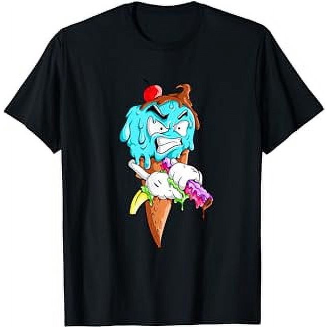 Angry Ice Cream Cherry Banana Gun TShirt