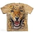 thumbnail image 1 of Angry Leopard Growling T-Shirt by The Mountain - Adult & Youth Sizes, 1 of 1
