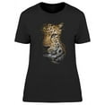 thumbnail image 1 of Angry Leopard In The Dark T-Shirt Women -Image by Shutterstock, Female Small, 1 of 2