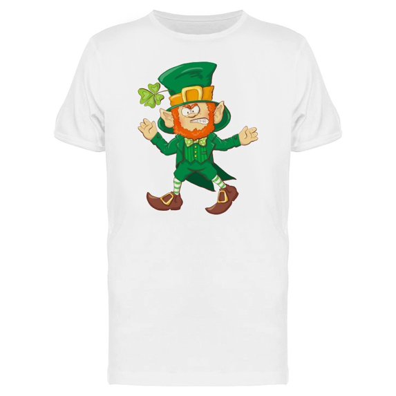 Angry Leprechaun Doodle Tee Men's -Image by Shutterstock