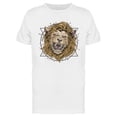 thumbnail image 1 of Angry Lion Head Tattoo  T-Shirt Men -Image by Shutterstock, Male 3X-Large, 1 of 2