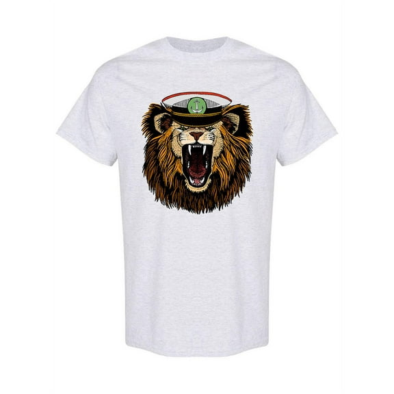 Angry Lion Sea Captain T-Shirt Men -Image by Shutterstock, Male Large