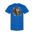 thumbnail image 1 of Angry Male Lion Face T-Shirt Men -Image by Shutterstock, Male Large, 1 of 2