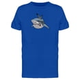 thumbnail image 1 of Angry Menacing Blue Shark T-Shirt Men -Image by Shutterstock, Male Large, 1 of 2