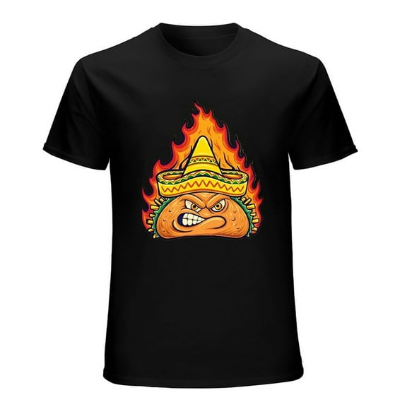 Angry Mexican Taco T-Shirt Men Funny Food Lover Tee Gift