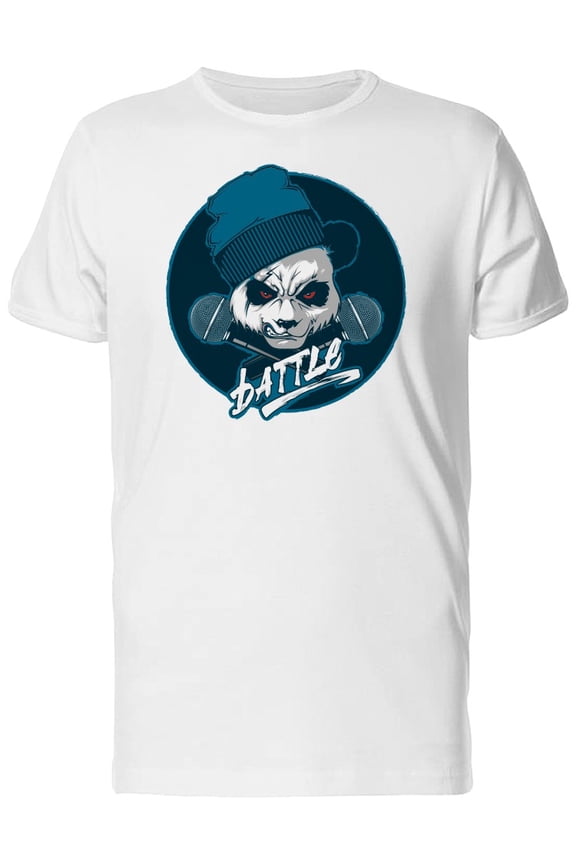 Angry Microphone Battle T-Shirt Men -Image by Shutterstock, Male 3X-Large