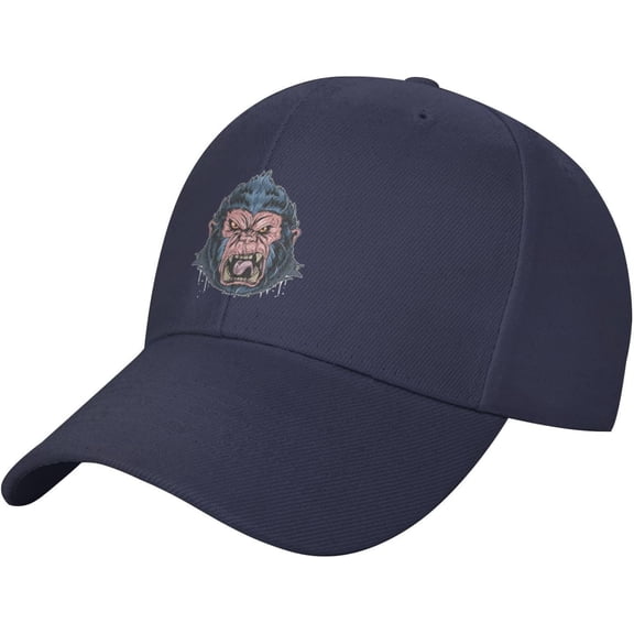 Angry Monkey Heads Baseball Cap Adjustable for Men Women Hat Truck Driver Hats