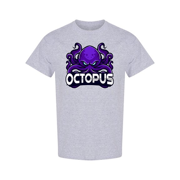 Angry Octopus Mascot T-Shirt Men -Image by Shutterstock, Male Small
