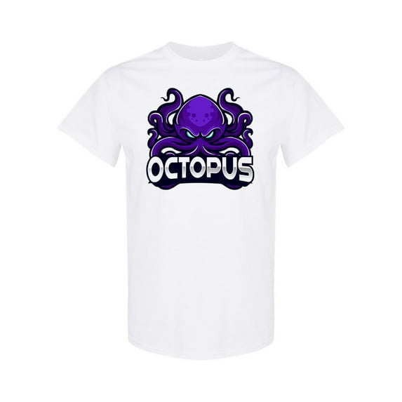 Angry Octopus Mascot T-Shirt Men -Image by Shutterstock, Male x-Large