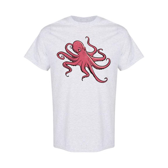 Angry Octopus T-Shirt Men -Image by Shutterstock, Male x-Large