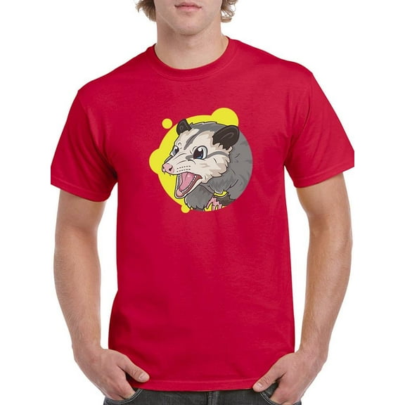 Angry Opossum T-Shirt Men -Image by Shutterstock, Male x-Large