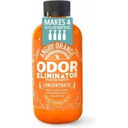 Angry Orange Pet Odor Eliminator Concentrate   8oz Citrus Powered for Strong Dog & Cat Urine Smells, Safe for Most Fabrics, Carpets, Upholstery - Makes 128oz of Liquid