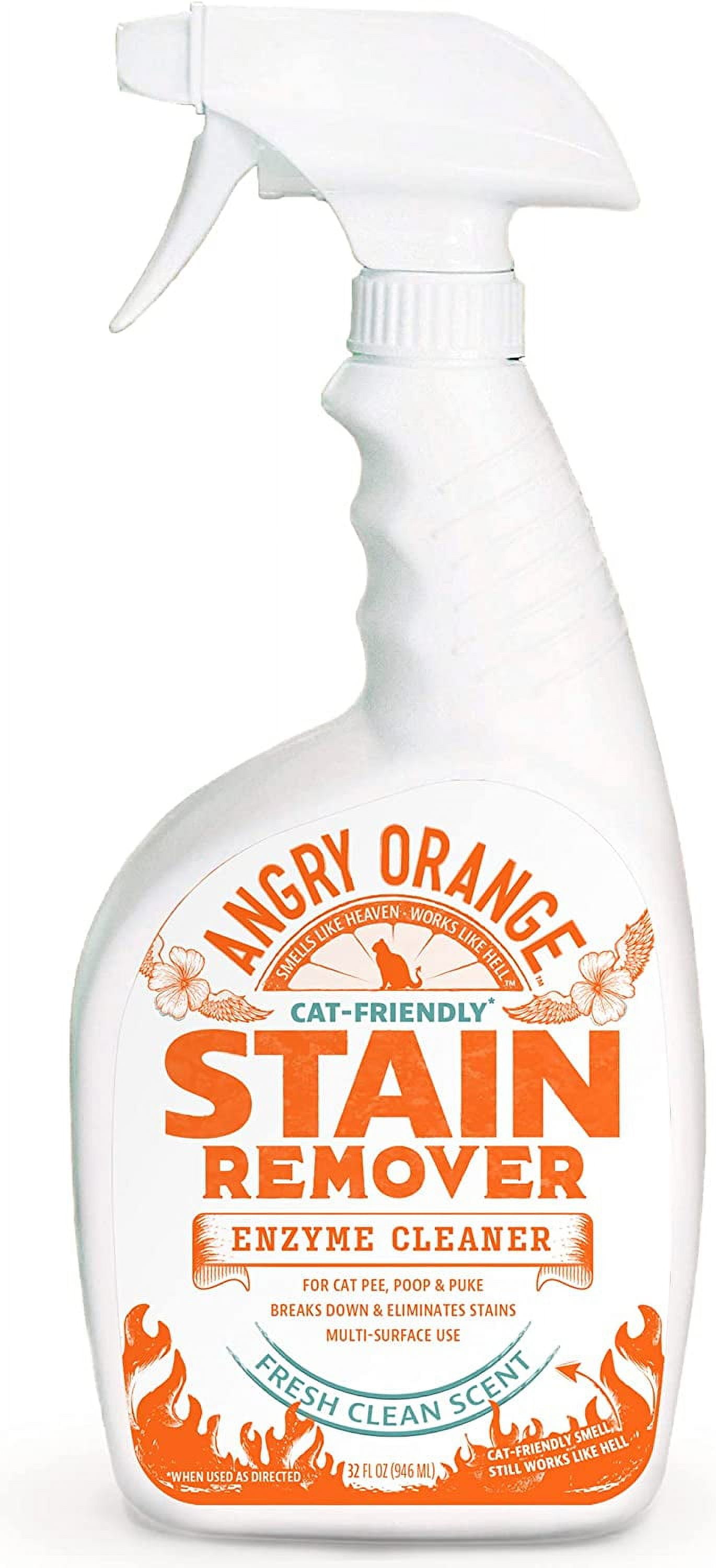 Angry Orange Enzyme Cleaner, Pet Urine Stain & Odor Destroyer, Fresh
