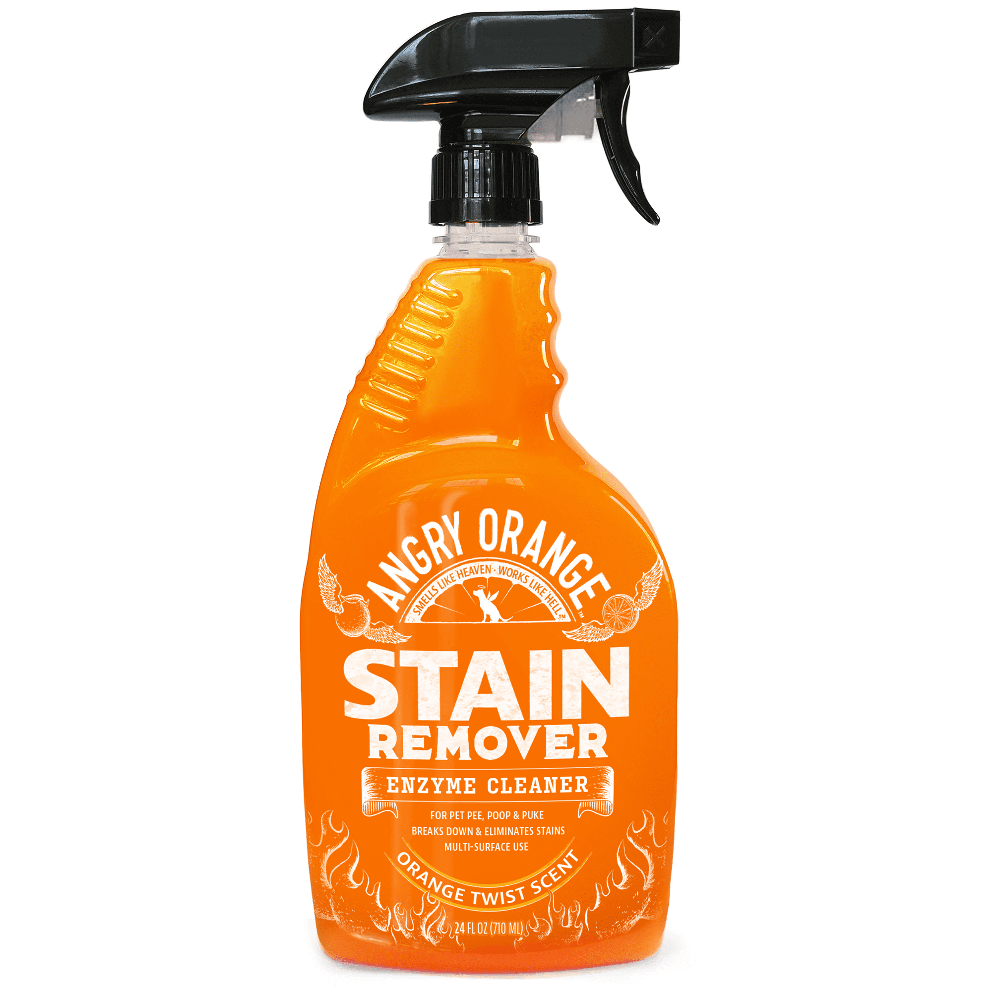 Angry Orange Stain Remover - 32Oz Enzyme Pet Cleaner - Dog & Cat Urine  Destroyer And Stain Remover - Citrus Spray Cleaning Solution - Puppy  Supplies - Walmart.Com
