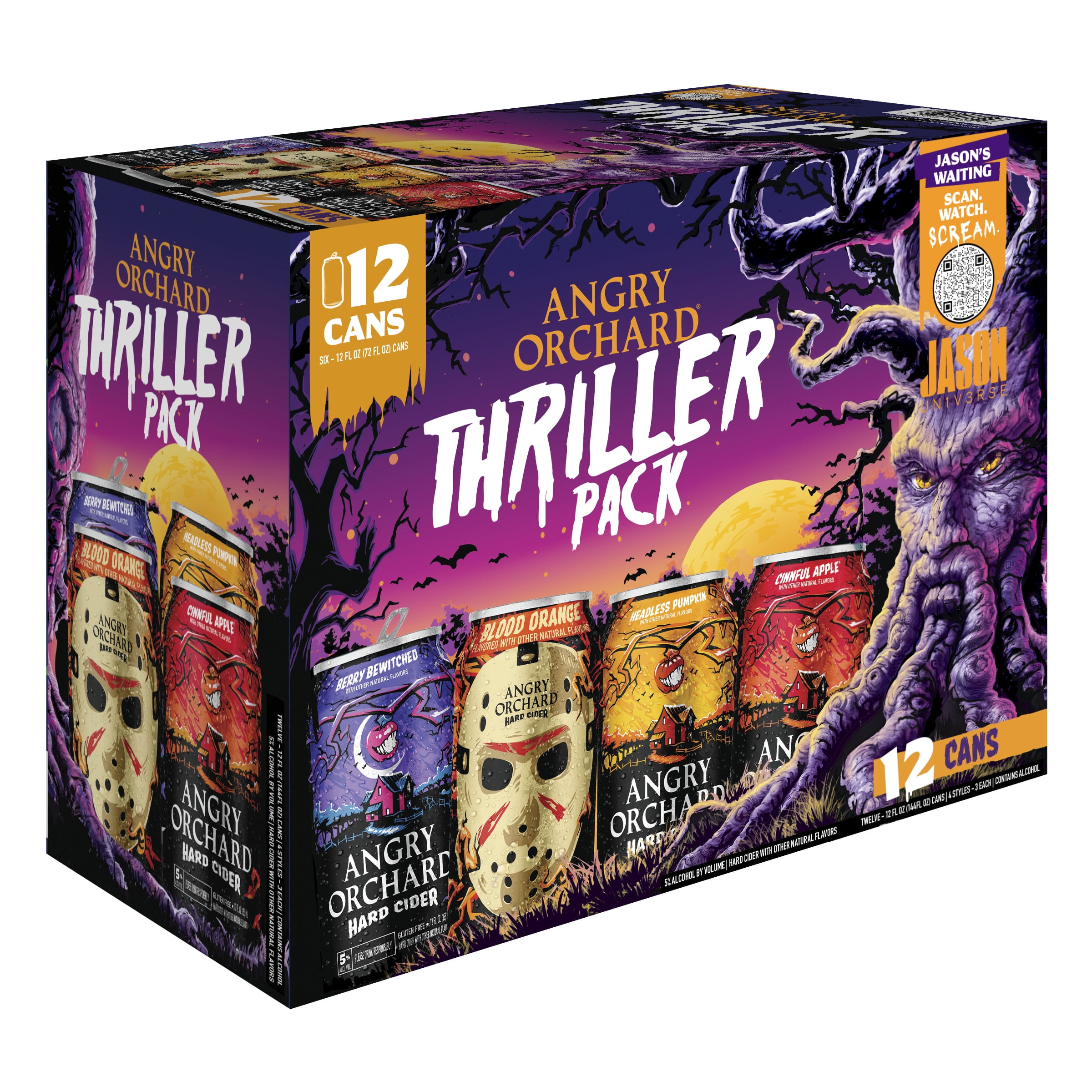 Angry Orchard Hard Cider Seasonal Variety pack, 12 pack, 12 fl. oz. Aluminum Cans, 5% ABV