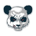 thumbnail image 1 of Angry Panda - 3" Vinyl Sticker - For Car Laptop Water Bottle Phone - Waterproof Decal, 1 of 1