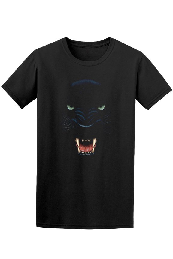 Angry Panther Front View T-Shirt Men -Image by Shutterstock, Male XX-Large