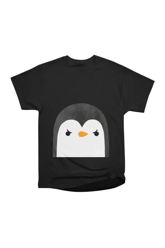 Angry Penguin Face T-Shirt Tee Gift For Him Merch For Her Apparel For Friend