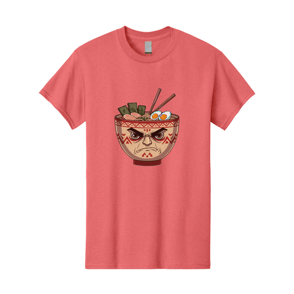 Angry-Ramen Mens Graphic Tee, 100% Cotton, Casual Summer Wear BAA134