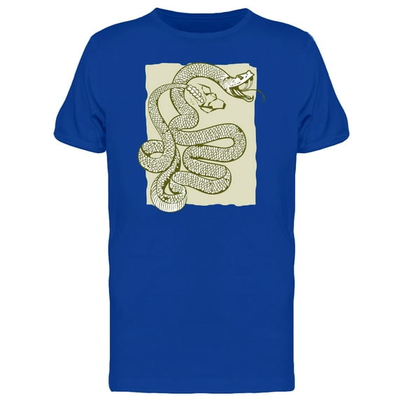Angry Rattlesnake T-Shirt Men -Image by Shutterstock, Male 3X-Large