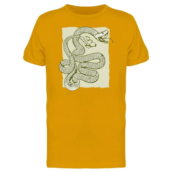 Angry Rattlesnake T-Shirt Men -Image by Shutterstock, Male 3X-Large