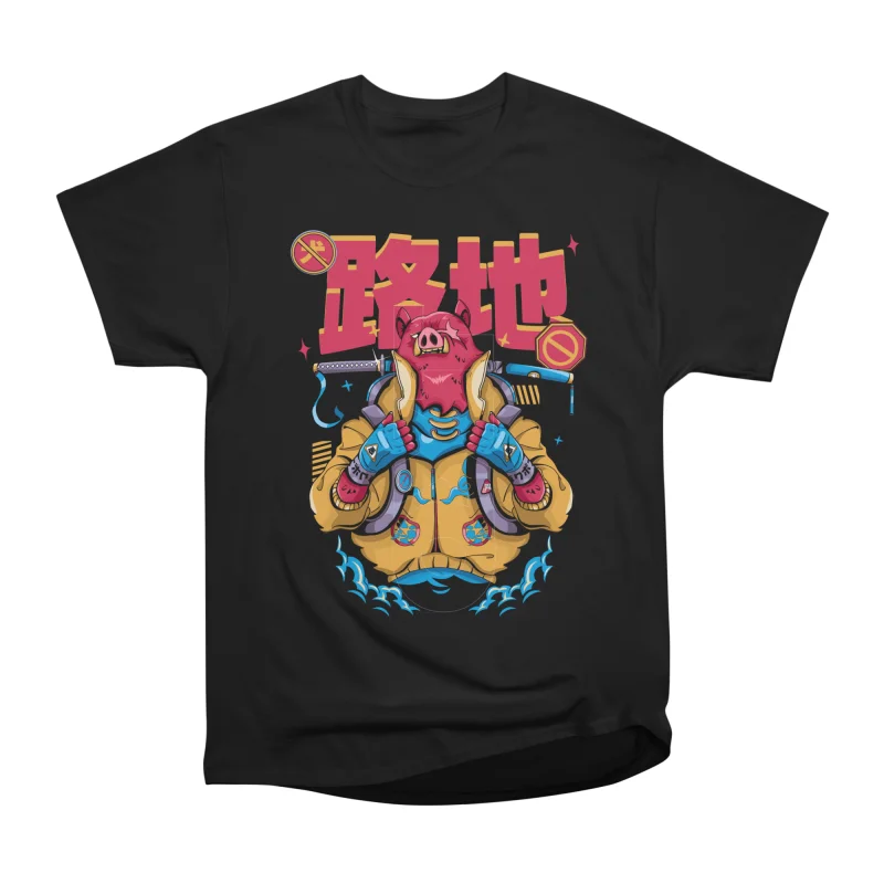 Angry Red Pig with Katana T-Shirt Tee Gift For Him Merch For Her ...