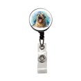 thumbnail image 1 of Angry Sea Lion Watercolor Retractable Reel ID Badge Key Card Name Tag Holder with Clip, 1 of 7