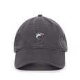 thumbnail image 1 of Angry Shark Baseball Cap Embroidered Cotton Adjustable Dad Hat Charcoal, 1 of 1