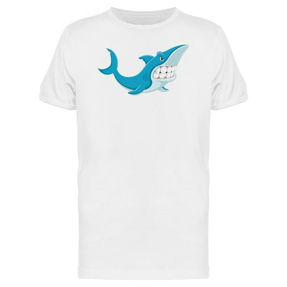 Angry Shark Big Teeth T-Shirt Men -Image by Shutterstock, Male 4X-Large