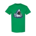thumbnail image 1 of Angry Shark Design T-Shirt Men -Image by Shutterstock, Male Large, 1 of 2