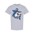 thumbnail image 1 of Angry Shark Fishing T-Shirt Men -Image by Shutterstock, Male Medium, 1 of 2